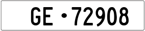 Trailer License Plate